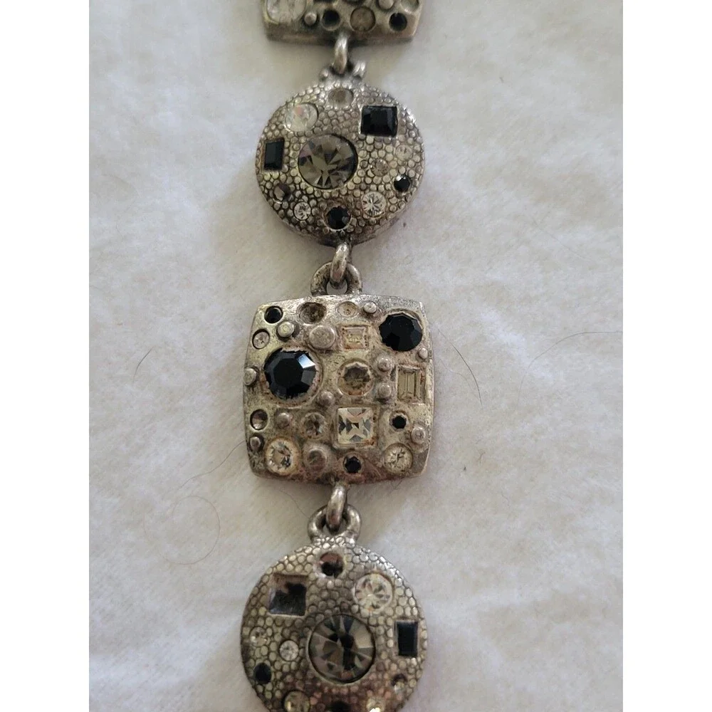 Patricia Locke Swarovski Mythic Collection Gold Tone Multi-Crystal Bracelet - Picture 6 of 13